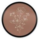 Póster Bouquet de rosas silvestres Mousse de moka - Ilustración de anís - Redondo