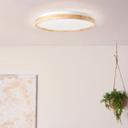 Deckenleuchte Alea, beige, Ø 49,5 cm, Holz Deckenlampe