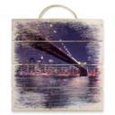 Cuadro de madera Luces en New York - 40x41,5 cm