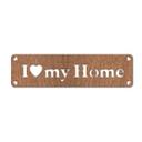 Decoración en madera de caoba - I love my home