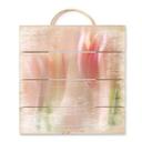 Cuadro de madera Westum - Tulipanes tímidos - 40x41,5 cm