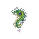 Sticker mural - LA Ink Plume de paon