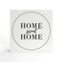 Billede af træ til at sætte op - Home sweet home - 15x15 cm