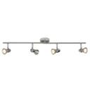Deckenleuchte Mona, silber, 15,5 x 70 cm, Metall Strahler