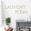 Lettres décoratives en placage bois de peuplier - Laundry Room
