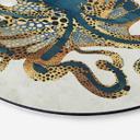 Tableau sur alu-Dibond rond SpaceFrog Designs - Poulpe doré