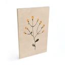 Cuadro de madera Planta delicada con flores amarillas - Goed Blauw