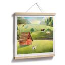 Plakat Farverig gård i bjergene - DigitalArtsi