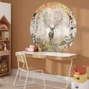 Vinilo decorativo Kikki Belle - Ciervo en otoño - Redondo