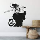 Wallsticker -  Kæmpende Samurai