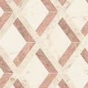 Versace ikke-vævet tapet Tarsia diamantmønster marmorlook creme rosa hvid