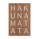 Cuadro decorativo de caoba - Panel Hakuna Matata