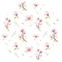 Sticker mural Kvilis - Magnolias - Rond