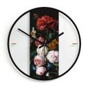 Horloge murale en verre - Heem - Nature morte dans un vase
