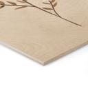 Cuadro de madera ilustración flores - Nomeolvides - Goed Blauw