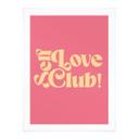 Póster Self Love Club Rosa - Impresiones de Ayleen