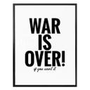 Plakat - War is over