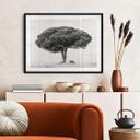 Póster Martin - Árbol en blanco y negro