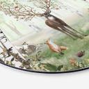 Tableau sur alu-Dibond rond Kikki Belle - Cerf en été