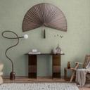 Papier peint intissé botanique - design de feuilles discret en taupe & ton naturel