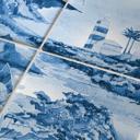 Azulejos Adhesivos paisajes en azul - lote de 12