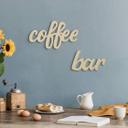 Decoración en madera - Letras 3D para la cocina - Barra de café - Madera de álamo