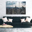 3 stykke lærredstryk, New York City Panorama