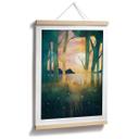 Póster Bosque mágico al atardecer - SpaceFrog Designs