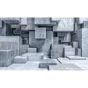 Fototapet 3D-betonblokke