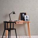 Barok tapet med glasperler ornamenter tapet i sølv og creme non-woven tapet