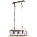 Pendelleuchte Lorenz, braun, 110 x 59 cm, Holz Pendelleuchte