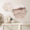 Hexagone - alu-Dibond 1X Studio - plage de sable