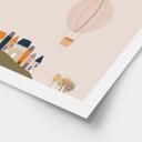 Póster infantil Globos aerostáticos de colores en el cielo - Lisboa