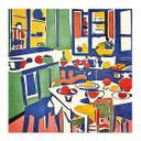 Póster de tela En la cocina - Inspirado en Matisse - Zamart