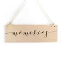 Houten Bordje - Memories