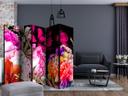 Screen room divider - Frodig sommer, 3-delt