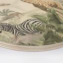 Houten Wanddecoratie jungle dieren op een Afmeting - Ms Tiff - Rond