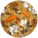 Fototapet - UN Designs - Tropical Ocher - rund - vliesetapet/selvklæbende non-woven tapet
