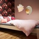 Papel pintado no tejido rosa monocolor New Walls de Livingwalls