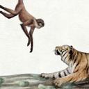Fotomural de habitación infantil Animales africanos en la jungla - Kikki Belle