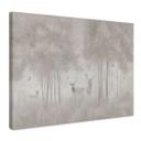 Canvas schilderij Herten in het nevelwoud - Ms Tiff