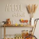 letras de madera 3D - Cocina - Aperol en punto - Álamo
