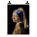 Póster Pixelart - Vermeer - La joven del pendiente de perla
