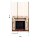 Fototapet pejs antik beige - tapet med 3D-look - Ikke-vævet tapet realistisk