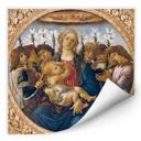 Botticelli - Madonna med liljer og 8 engle - vægprint