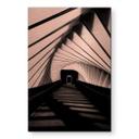Geborsteld Alu-Dibond met goud-, zilver- & kopereffect - Architectuur tunnelperspectief - Jamal