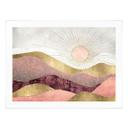 Póster SpaceFrog Designs - Sol rosa