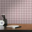 ternet non-woven tapet i retro look hvid grå - vintage ternet tapet moderne