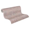 Tapet med steneffekt i lysegrå glans - moderne tapet i betonlook - non-woven tapet