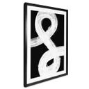 Póster 1X Studio - Juego de luces en blanco y negro